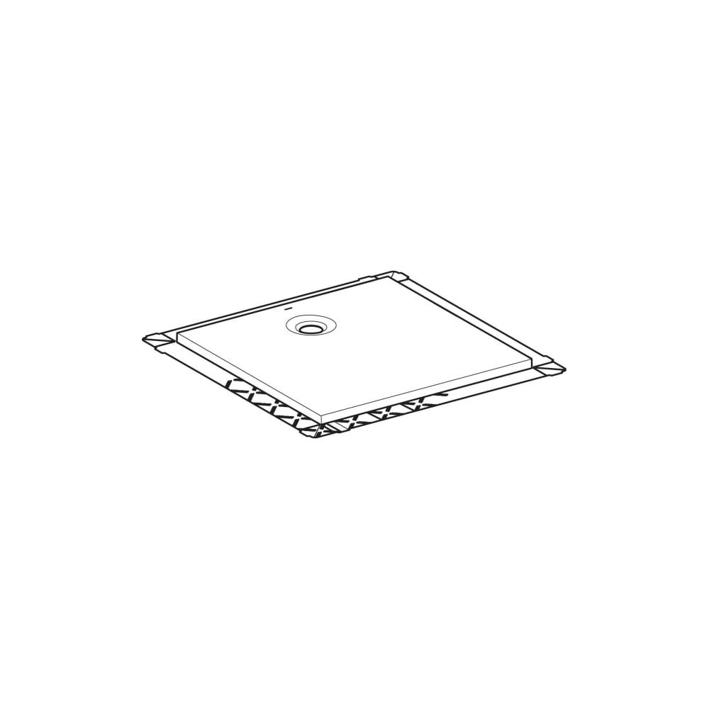 Geberit Olona quadratische Duschwanne mit Dichtvlies 80x80cm, Weiß... GEBERIT-550900001 4025410873378 (Abb. 7)