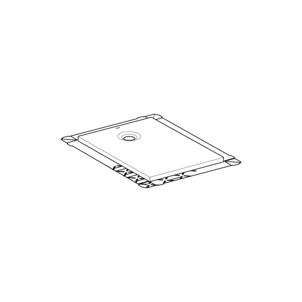 Geberit Olona Rechteckduschwanne mit Dichtvlies 100x80cm, Mattweiß... GEBERIT-550909001 4025410873392 (Abb. 7)