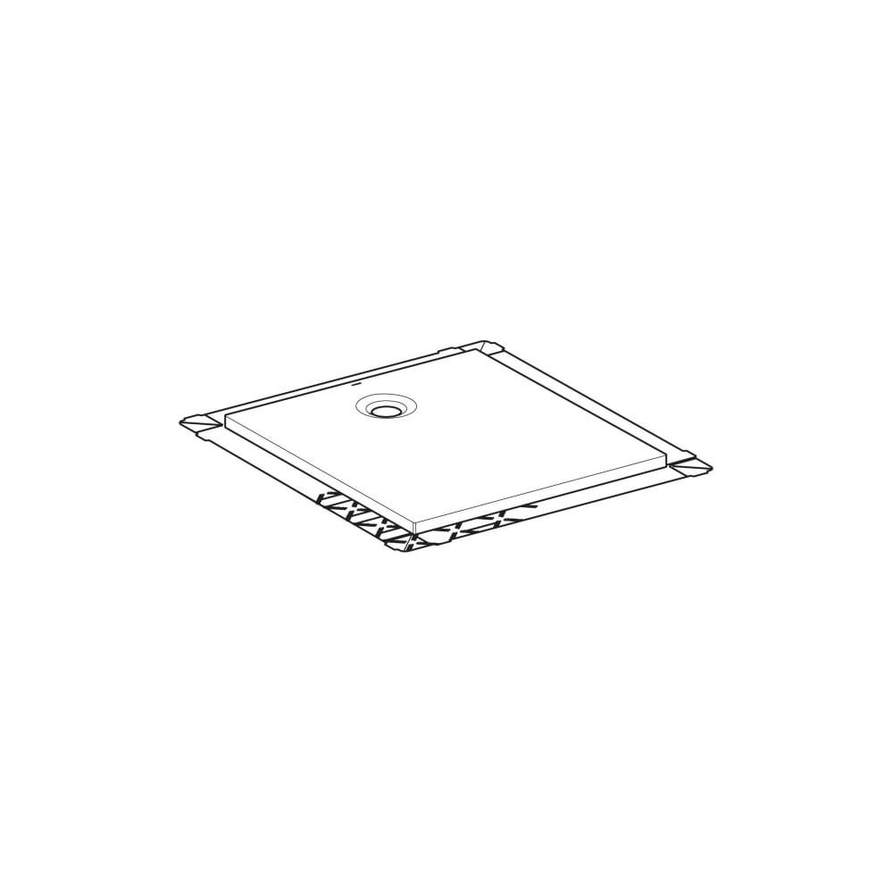 Geberit Olona Rechteckduschwanne mit Dichtvlies 100x90cm, Mattweiß... GEBERIT-550910001 4025410873415 (Abb. 7)