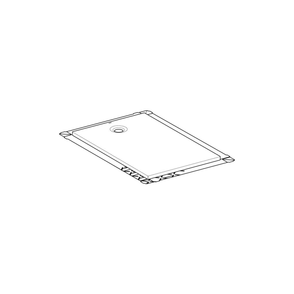 Geberit Olona Rechteckduschwanne mit Dichtvlies 140x100cm, Mattweiß... GEBERIT-550920001 4025410873293 (Abb. 7)