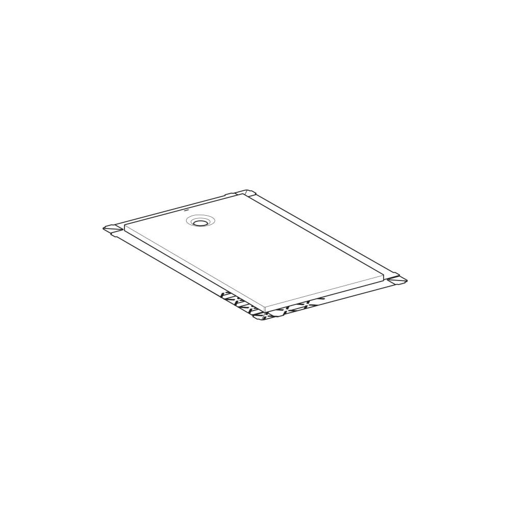 Geberit Olona Rechteckduschwanne mit Dichtvlies 160x80cm, Mattweiß... GEBERIT-550923001 4025410873453 (Abb. 7)