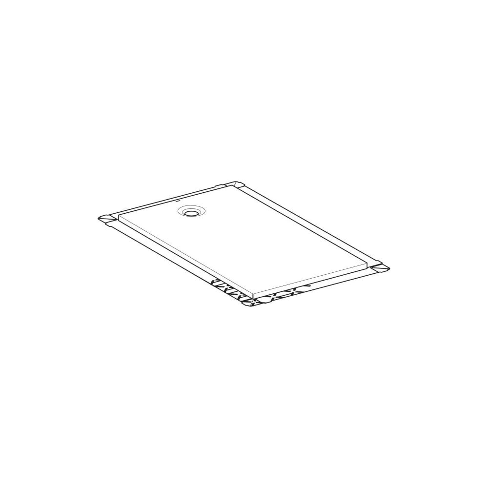 Geberit Olona Rechteckduschwanne mit Dichtvlies 160x100cm, Mattweiß... GEBERIT-550925001 4025410873408 (Abb. 7)