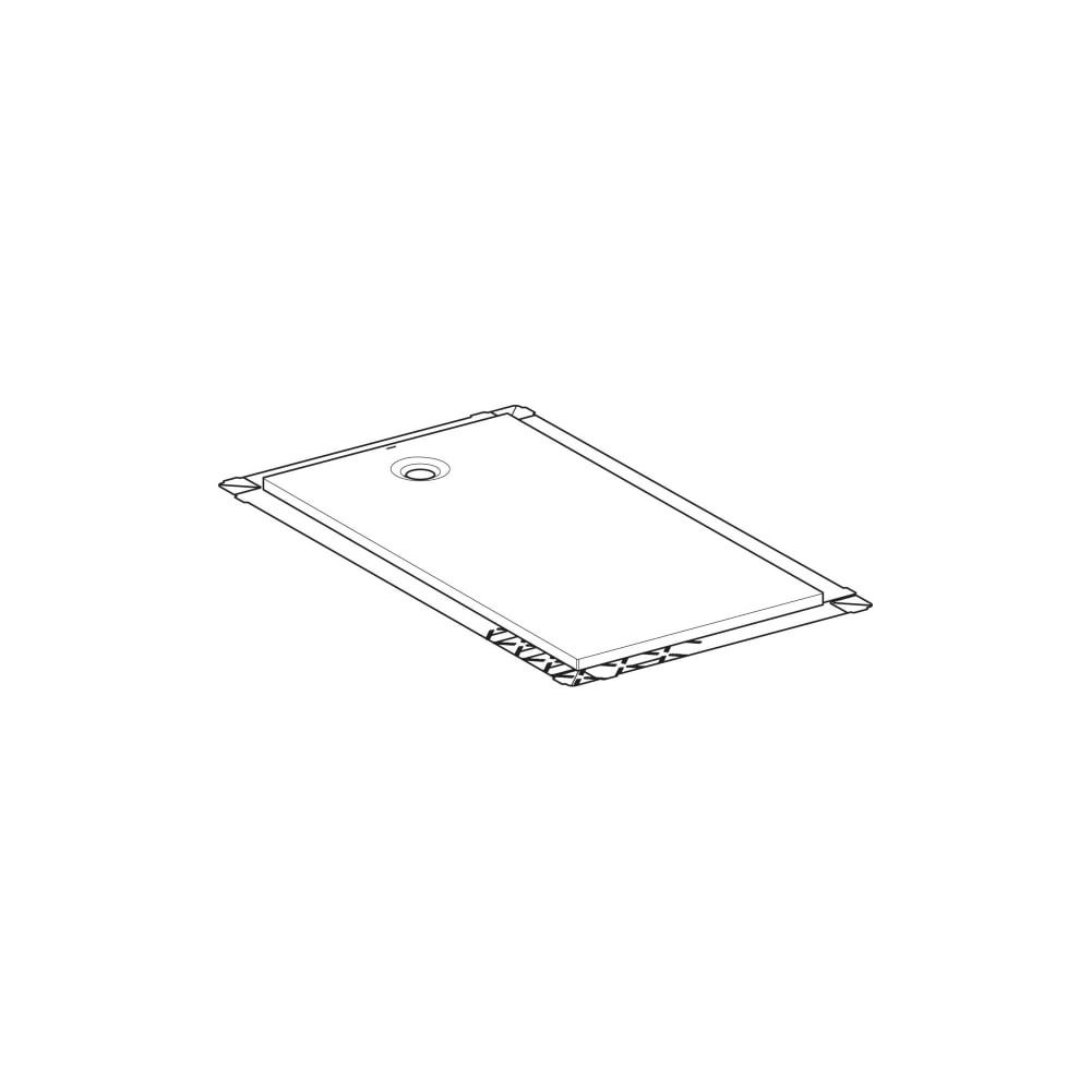 Geberit Olona Rechteckduschwanne mit Dichtvlies 180x90cm, Mattweiß... GEBERIT-550940001 4025410874146 (Abb. 6)