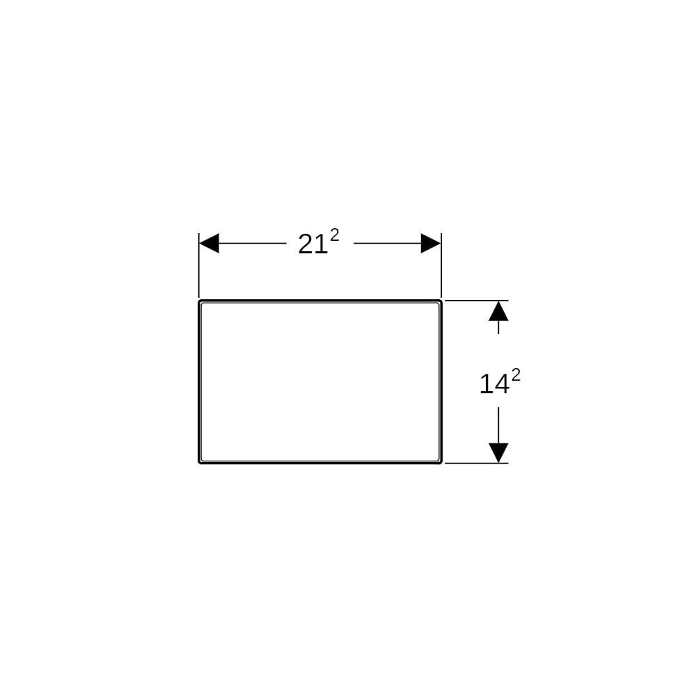 Geberit Omega Abdeckplatte Sonderanfertigung... GEBERIT-115082001 4025416314042 (Abb. 7)