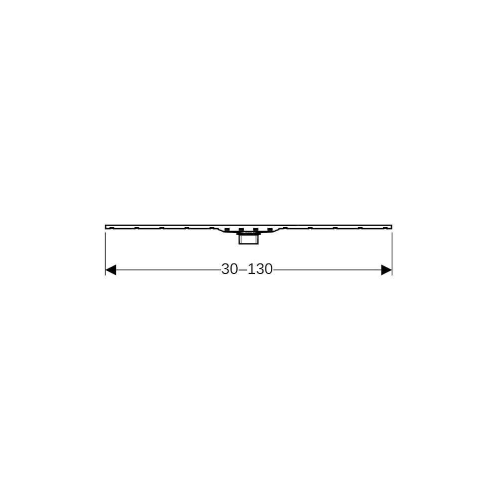 Geberit CleanLine 80 Duschrinne, Länge 30-130cm, Edelstahl poliert, beschichtet, Ede... GEBERIT-154441KS1 4025410736468 (Abb. 9)