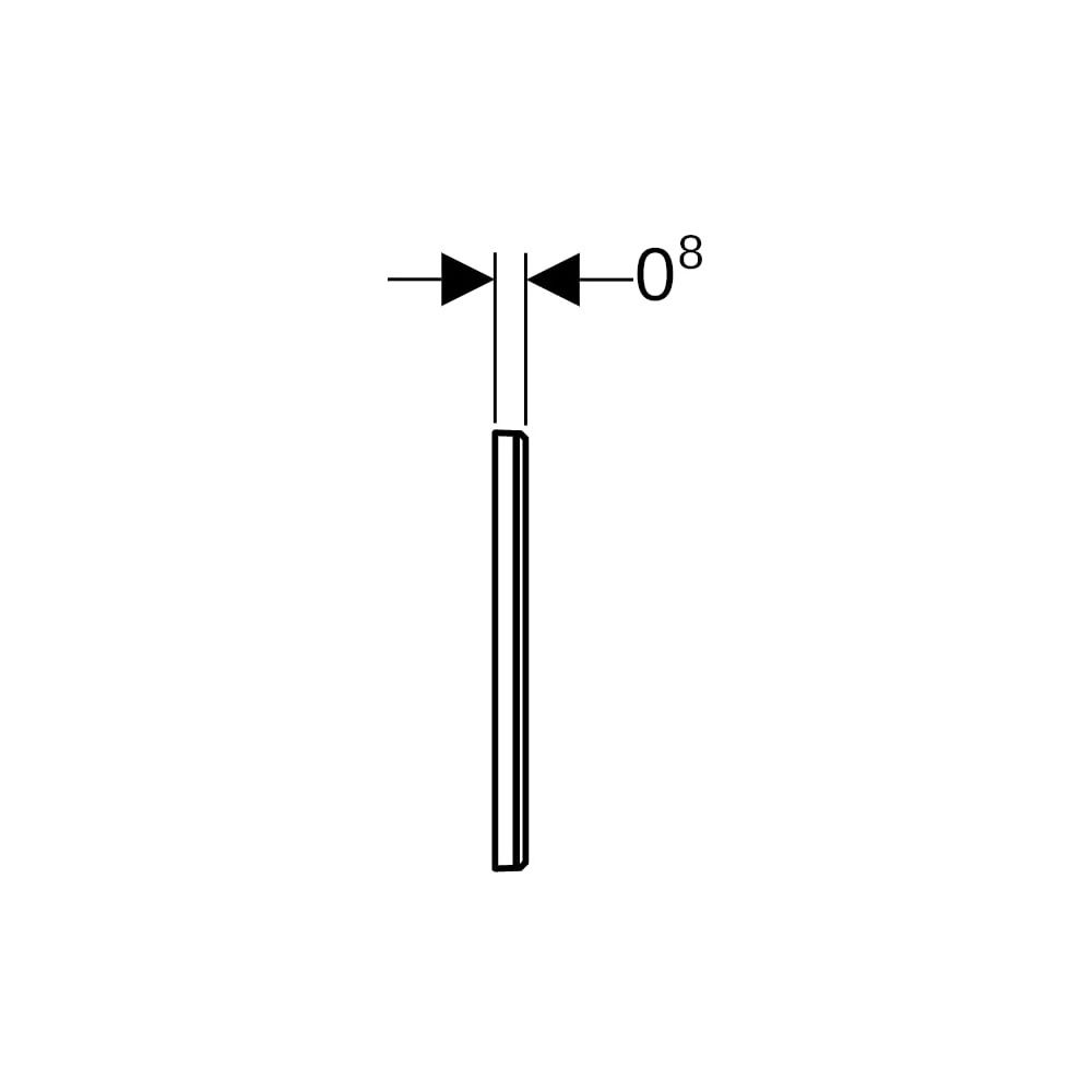 Geberit Omega Abdeckplatte Sonderanfertigung... GEBERIT-115082001 4025416314042 (Abb. 8)