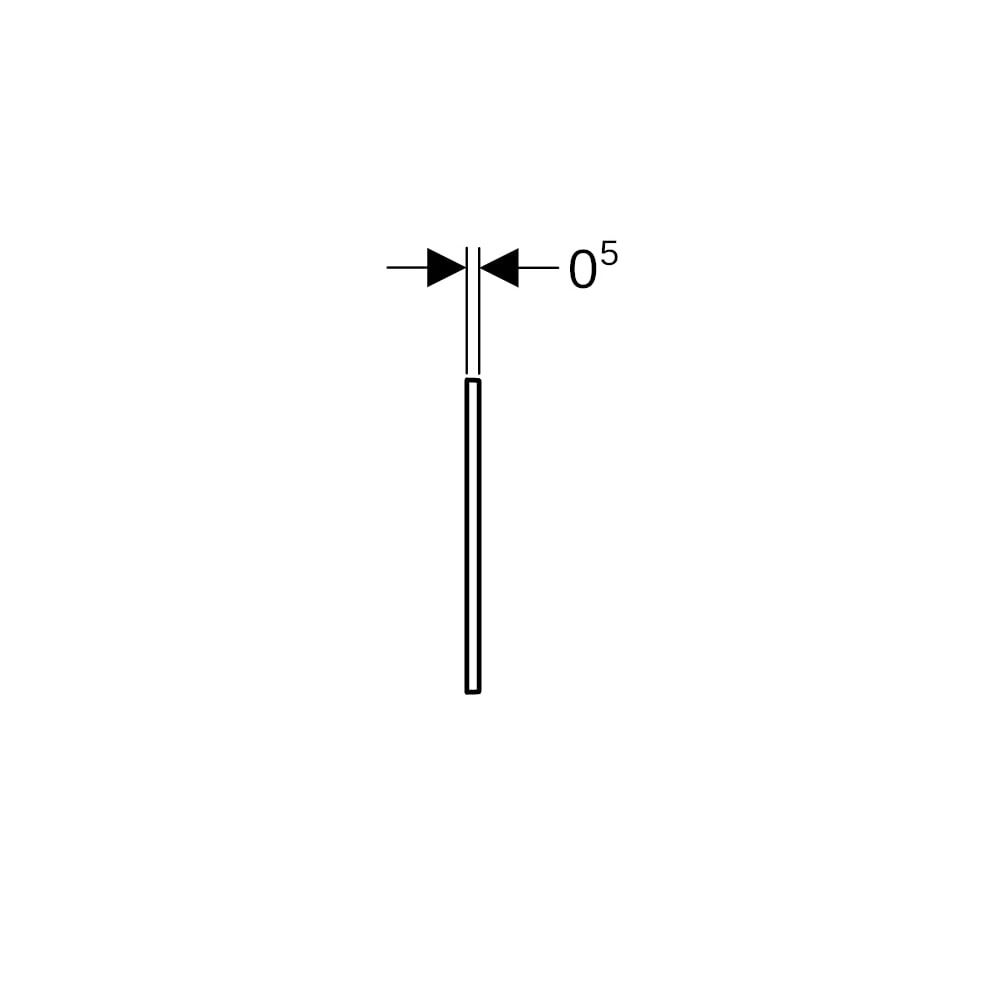 Geberit Abdeckrahmen für Omega 60 Drückerplatte verchromt, gebürstet, easy-to-clean... GEBERIT-115086GH1 4025416310549 (Abb. 7)