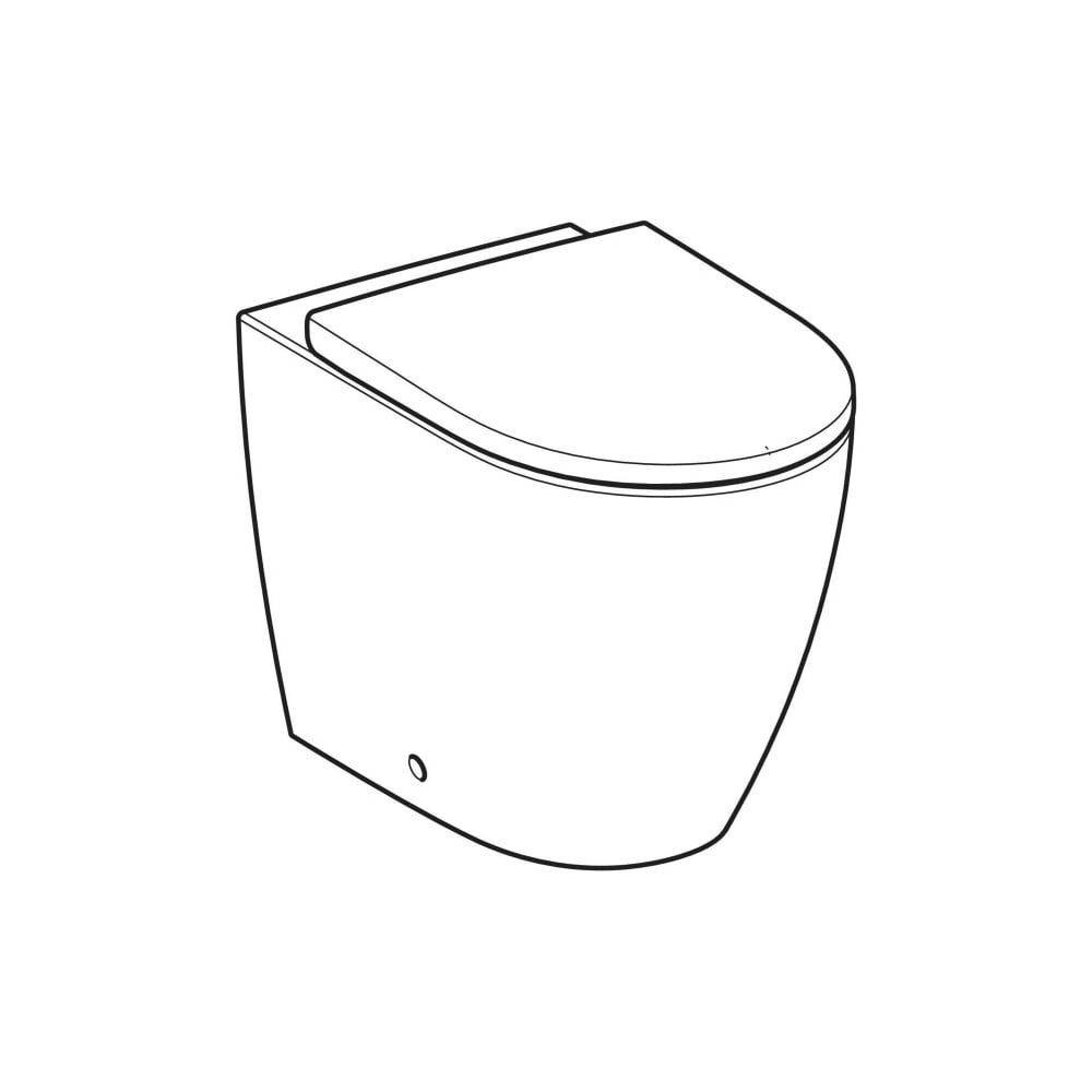 Geberit iCon Set Stand-WC Tiefspüler, wandbündig, geschlossenes Keramikdesign, Turbo... GEBERIT-503080001 4064746021305 (Abb. 3)