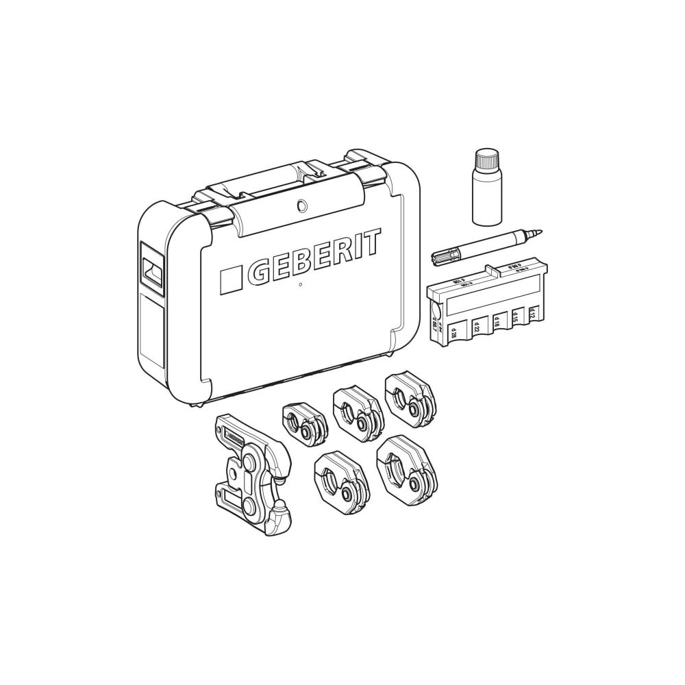 Geberit Mapress Pressringe schwenkbar in Koffer, D 15/18/22/28/35mm, Kompatibilität ... GEBERIT-691200001 4064746055881 (Abb. 3)