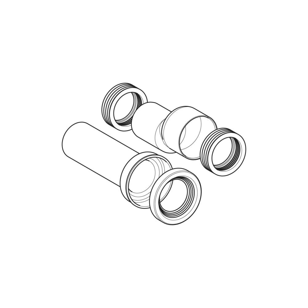 Geberit Anschlussset für Stand-WC TurboFlush, Abgang horizontal, 90mm, Kunststoff, 1... GEBERIT-152062001 4064746039270 (Abb. 3)