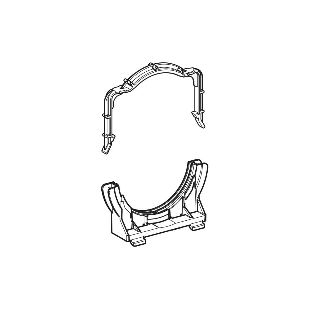 Geberit Rohrschelle für Anschlussbogen für WC, 90mm, 49/77mm, 240401002... GEBERIT-240401002 4064746031991 (Abb. 3)