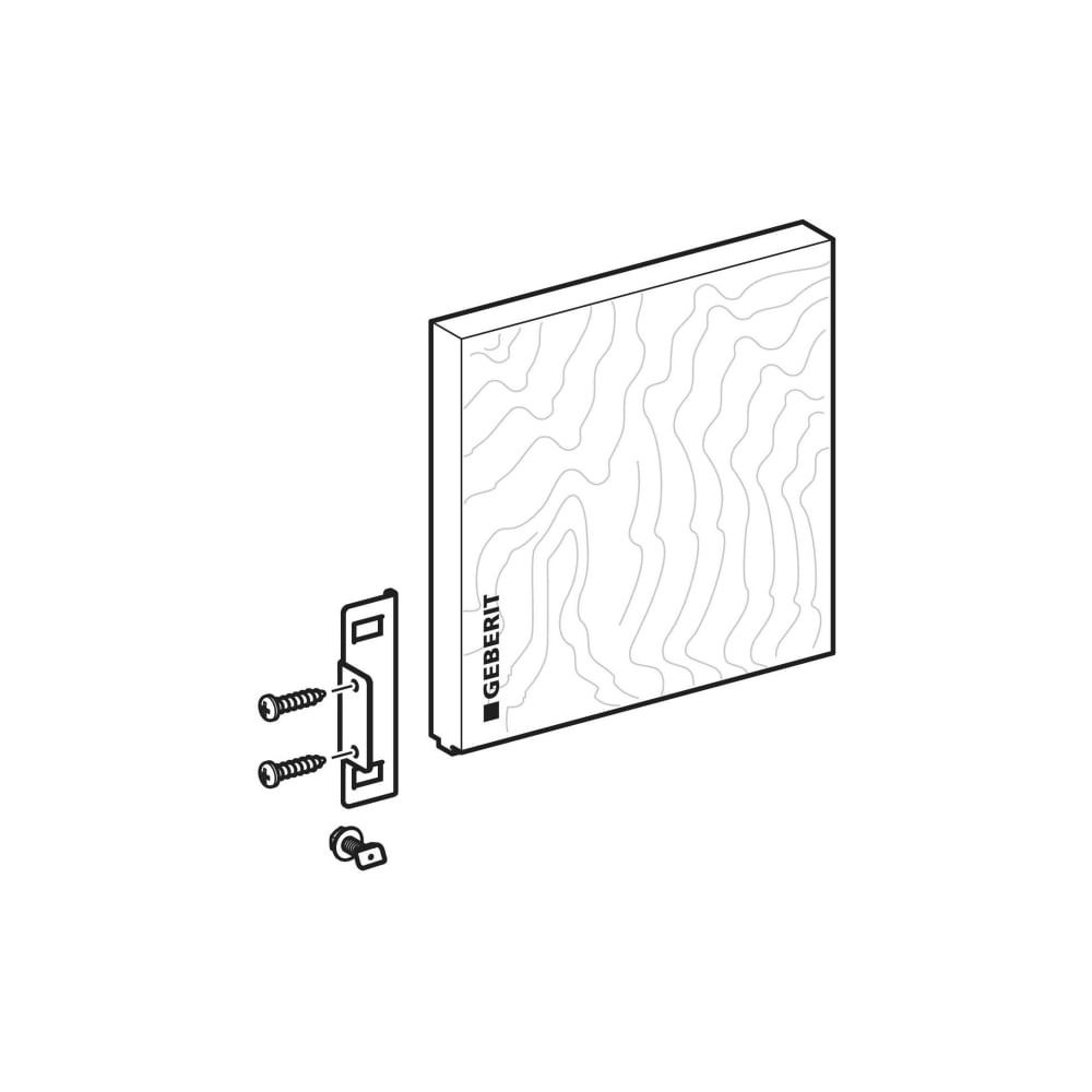 Geberit Montageplatte GIS universell, 25,4x25x3cm, Holz, 461221001... GEBERIT-461221001 4064746057021 (Abb. 3)