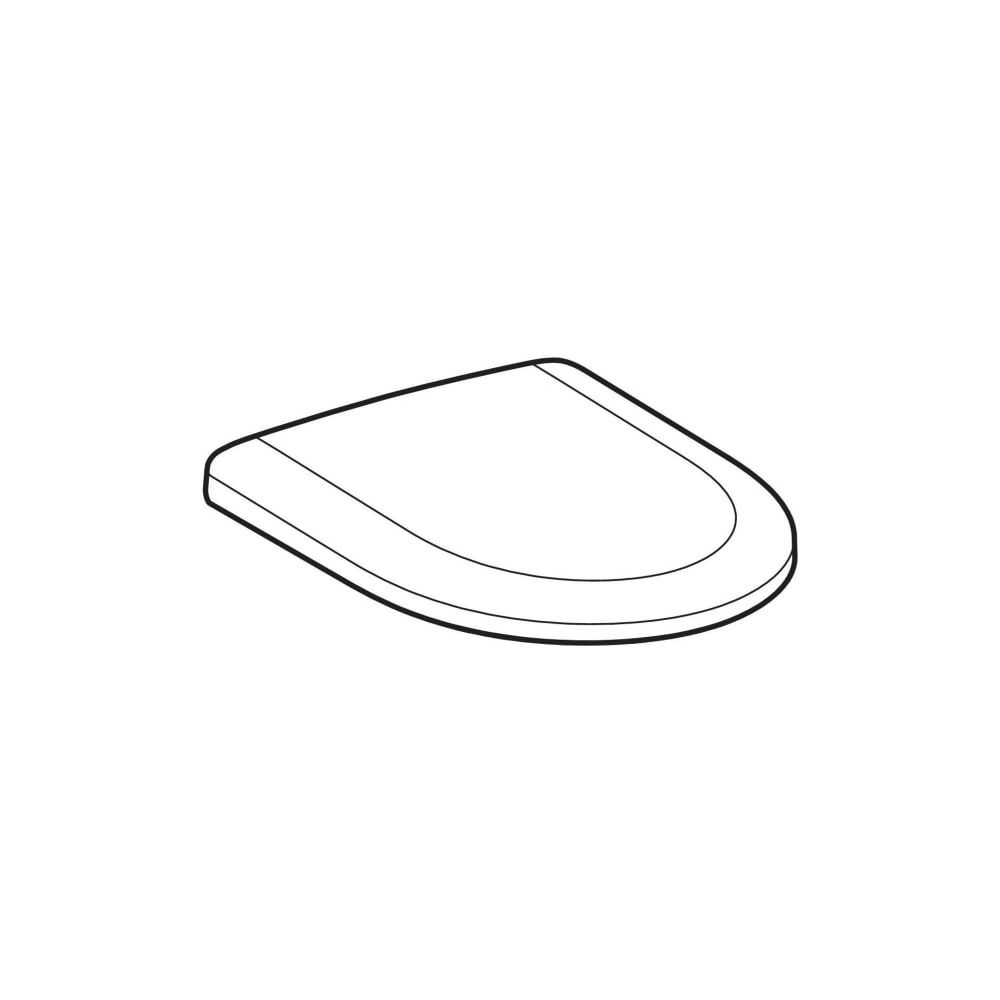 Geberit Renova WC-Sitz Befestigung von oben, Absenkautomatik, mit Quick-Release-Scha... GEBERIT-500836011 4025410726025 (Abb. 8)