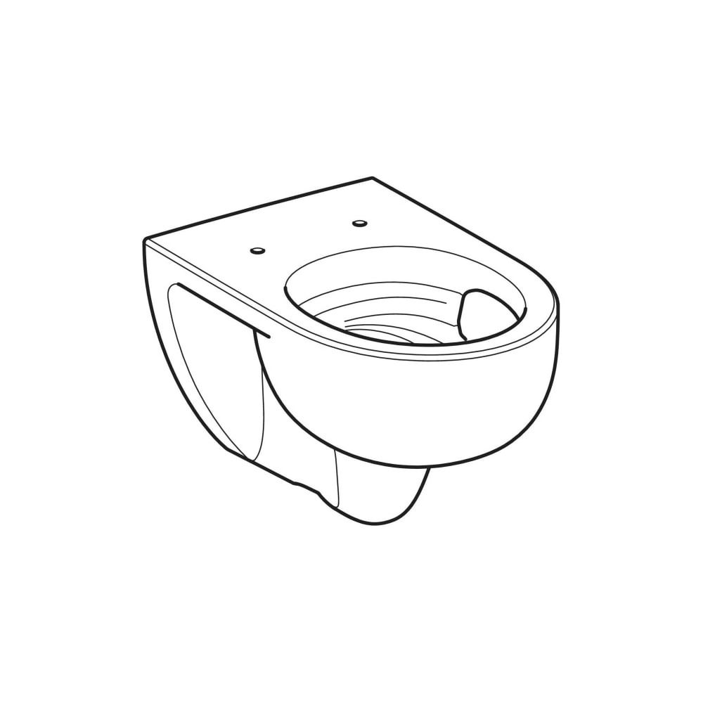 Geberit Renova Wand-WC Tiefspüler, TurboFlush, Tiefe 54cm, Weiß... GEBERIT-503061001 4064746026072 (Abb. 3)