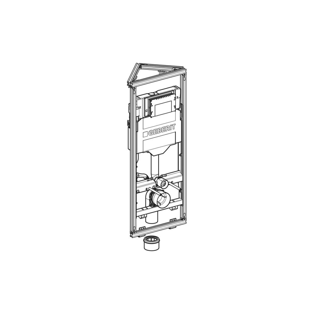 Geberit GIS Element für Wand-WC, 114cm, mit Sigma UP-Spülkasten 12cm, Ecklösung... GEBERIT-461303006 4064746032974 (Abb. 3)