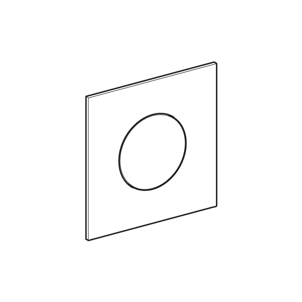 Geberit Betätigungsplatte Typ 40 für Urinalsteuerung, rund, pneumatisch, 125x125x2mm... GEBERIT-246118QF1 4064746043727 (Abb. 3)