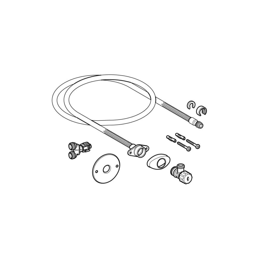 Geberit Wasseranschlussset für Unterputz-Spülkästen 12cm, für Geberit AquaClean Tuma... GEBERIT-147035001 4025416632009 (Abb. 3)