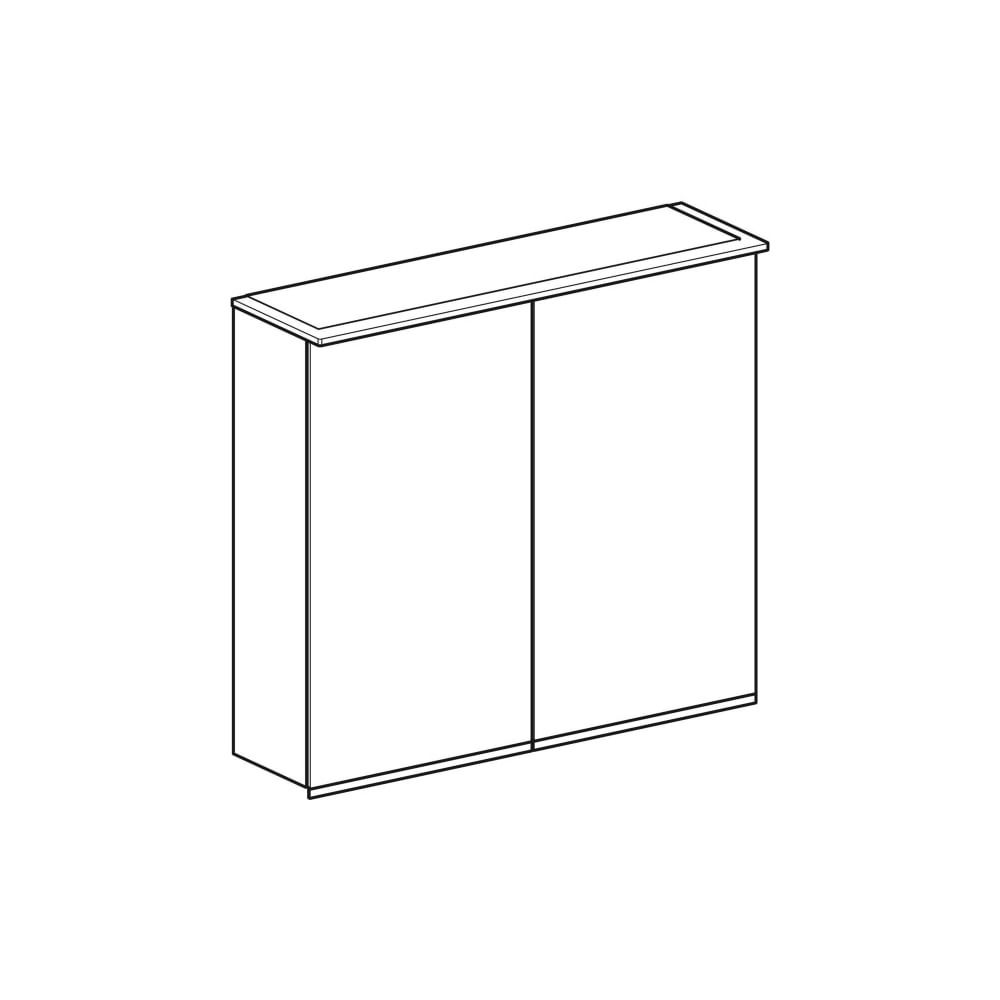 Geberit Option Plus Spiegelschrank mit Beleuchtung zwei Türen 75x70x17,2cm Korpus au... GEBERIT-500206001 4025416356851 (Abb. 3)