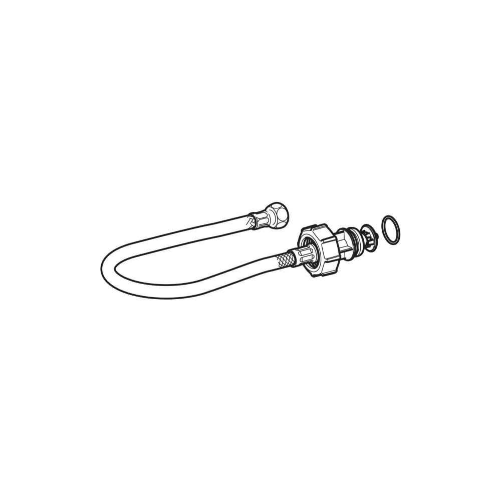 Geberit Typ 383 Flex-Panzerschlauch, DN 8, Länge 30cm, G 3/8", flachdichtend, für UP... GEBERIT-246115001 4064746039744 (Abb. 3)