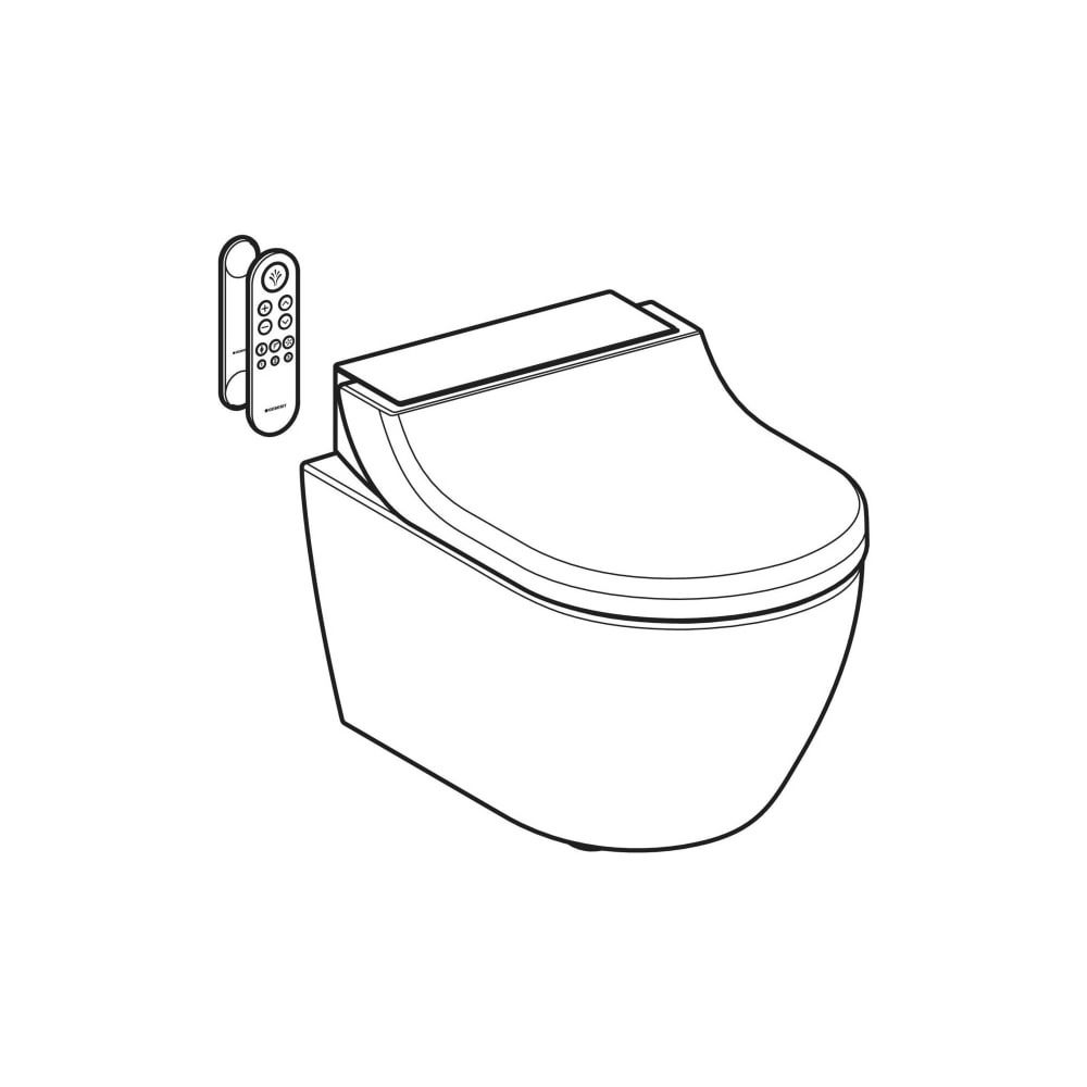 Geberit AquaClean Tuma Comfort Dusch-WC-Komplettanlage, Wand-WC, Weiß/Glas... GEBERIT-146290SI1 4025416219446 (Abb. 8)
