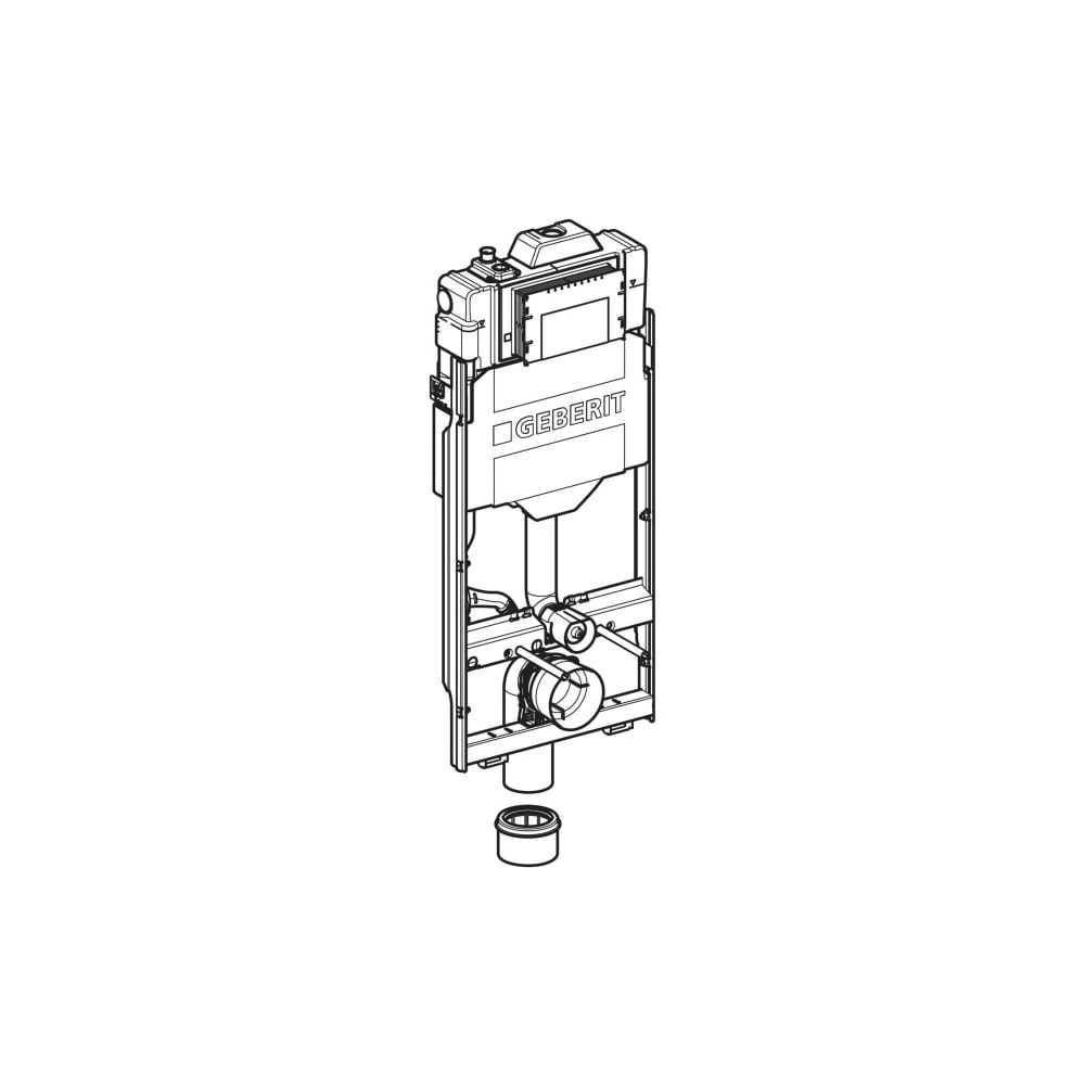 Geberit GIS Element für Wand-WC, 125cm, mit Sigma UP-Spülkasten 12cm, mit HS50 Hygie... GEBERIT-461212002 4064746032943 (Abb. 3)