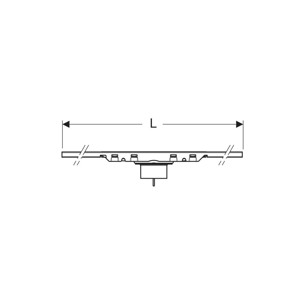 Geberit CleanLine50 Duschrinne Länge 30-90cm, Schwarzchrom gebürstet, Baujahr 2025... GEBERIT-154446QC2 4064746051210 (Abb. 6)