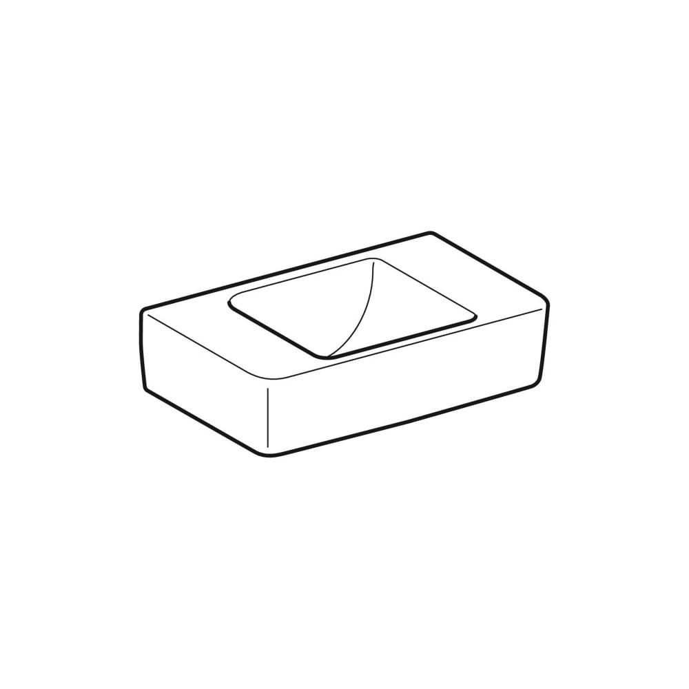 Geberit Renova Compact Handwaschbecken verkürzte Ausladung, mit Ablagefläche 40x15x2... GEBERIT-272141000 4022009273731 (Abb. 3)