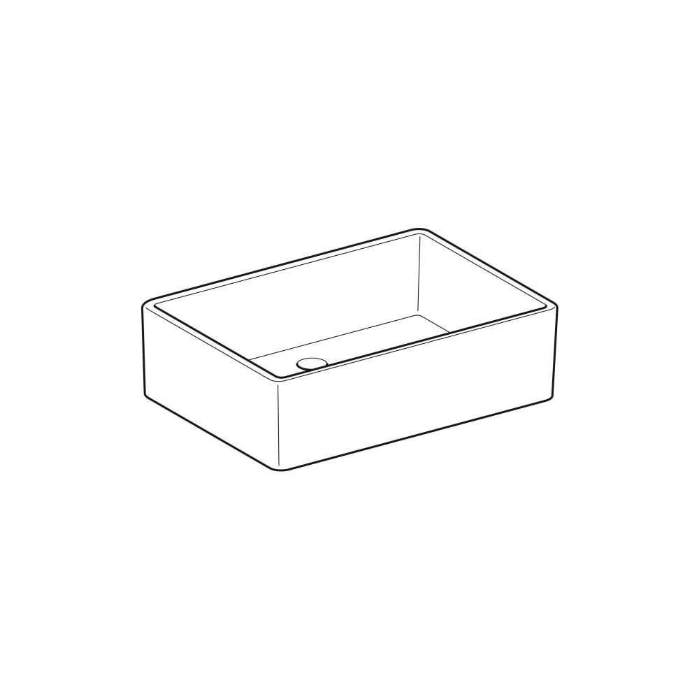 Geberit Publica Mehrzweckbecken ohne Überlauf, Breite 60cm, Tiefe 40cm, ohne Überlau... GEBERIT-360060000 4022009080490 (Abb. 3)