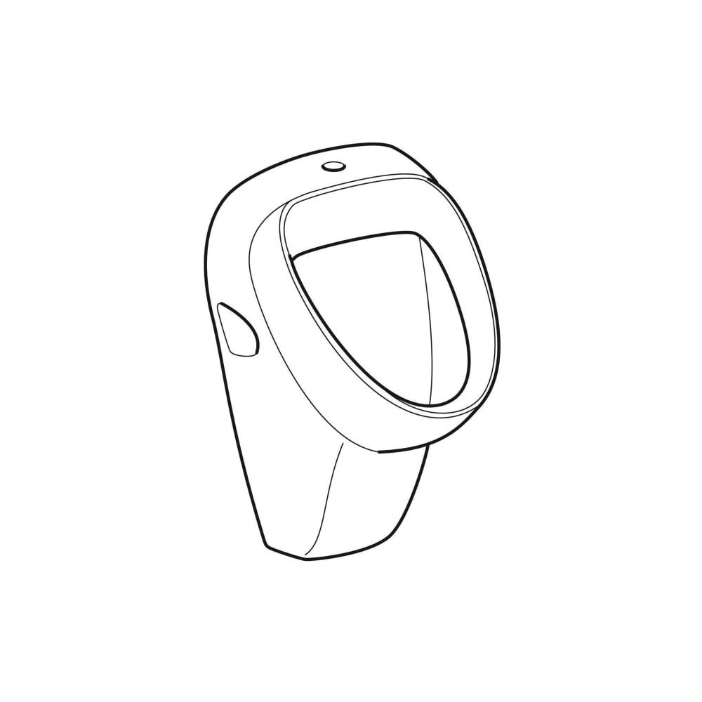 Geberit Aller Urinal Zulauf von oben, Tiefe 35cm, Abgang nach hinten oder nach unten... GEBERIT-236600000 4022009045376 (Abb. 3)
