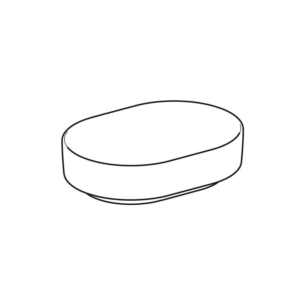 Geberit VariForm Aufsatzwaschtisch, elliptisch, Breite 55cm, Tiefe 40cm, ohne Hahnlo... GEBERIT-500774002 4025416303053 (Abb. 3)