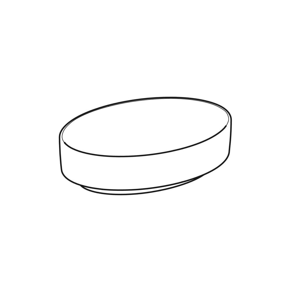 Geberit VariForm Aufsatzwaschtisch, oval, Breite 55cm, Tiefe 40cm, ohne Hahnloch, oh... GEBERIT-500771012 4025416684053 (Abb. 3)