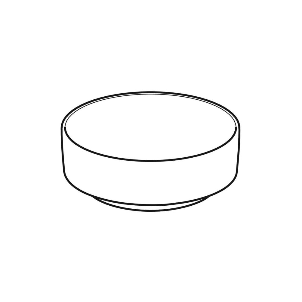 Geberit VariForm Aufsatzwaschtisch rund Durchmesser 40cm, ohne Hahnloch, ohne Überla... GEBERIT-500768012 4025416682882 (Abb. 3)