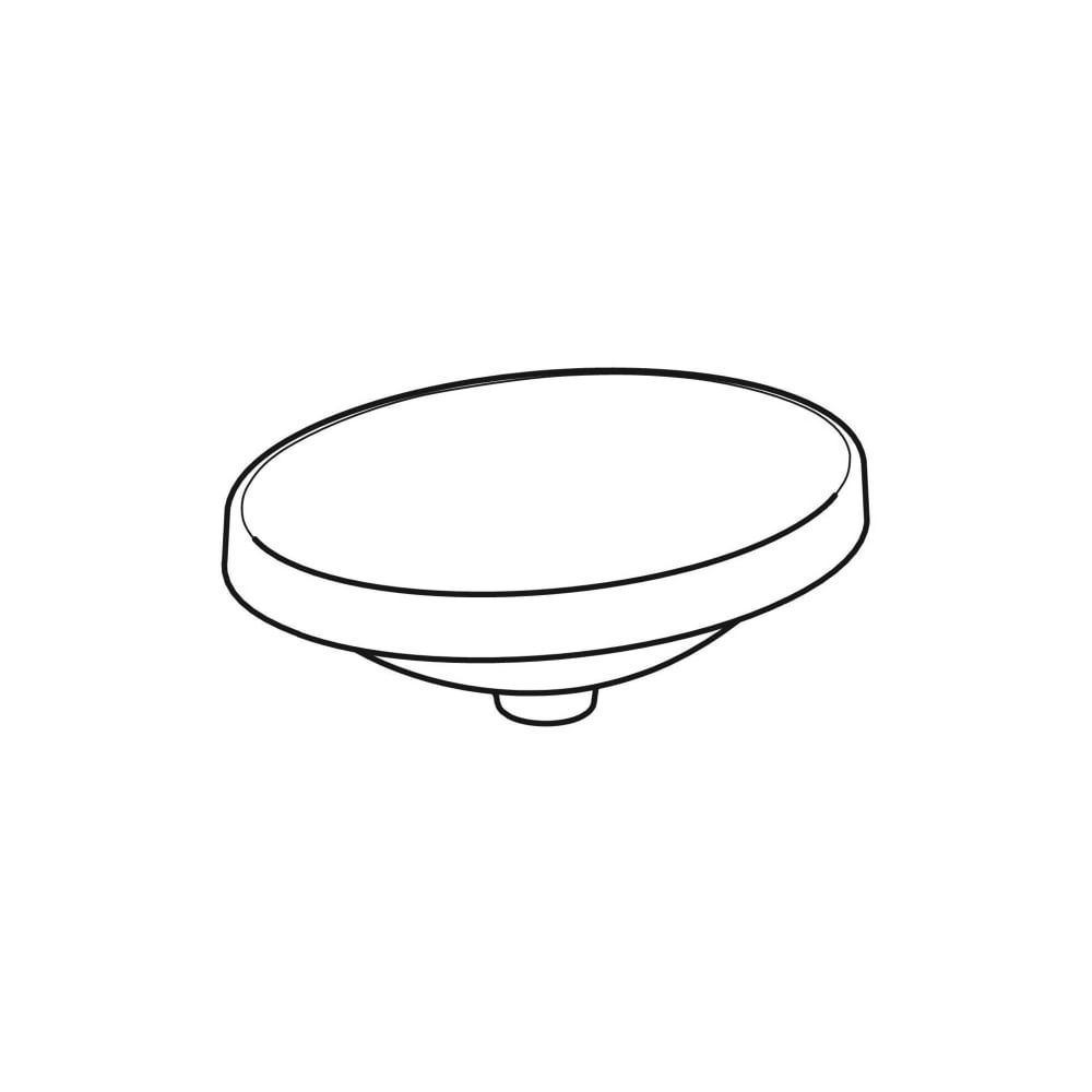 Geberit VariForm Einbauwaschtisch, oval, Breite 50cm, Tiefe 40cm, ohne Hahnloch, ohn... GEBERIT-500711002 4025416302148 (Abb. 3)
