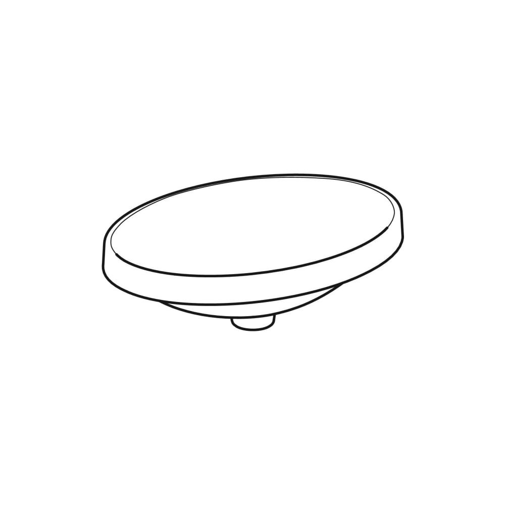 Geberit VariForm Einbauwaschtisch, oval, Breite 55cm, Tiefe 40cm, ohne Hahnloch, ohn... GEBERIT-500719002 4025416302254 (Abb. 3)