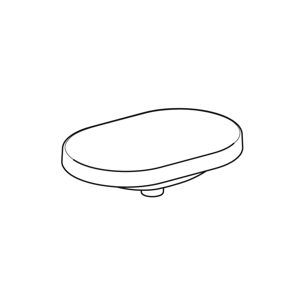 Geberit VariForm Einbauwaschtisch, elliptisch Breite 60cm, Tiefe 40cm, ohne Hahnloch... GEBERIT-500731002 4025416302438 (Abb. 3)
