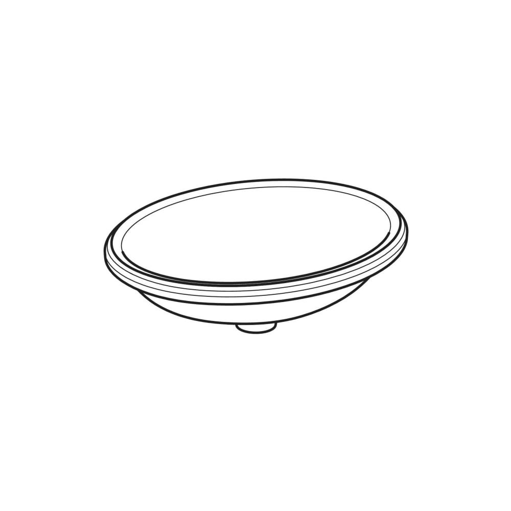 Geberit VariForm Unterbauwaschtisch, oval Breite 56cm, Tiefe 46cm, ohne Hahnloch, oh... GEBERIT-500755002 4025416302773 (Abb. 7)