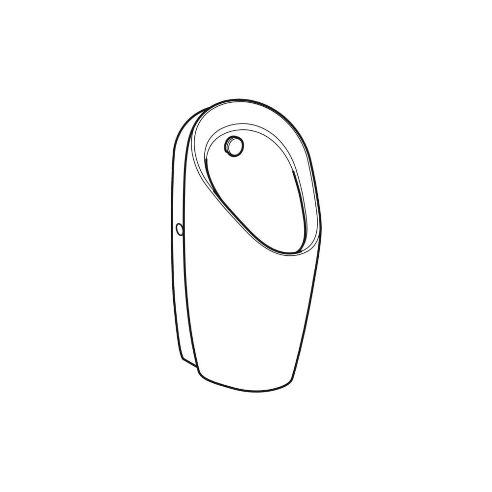 Geberit Preda Urinal für Unterputzsteuerung Zulauf hinten, Weiß... GEBERIT-116070001 4025416529033 (Abb. 4)