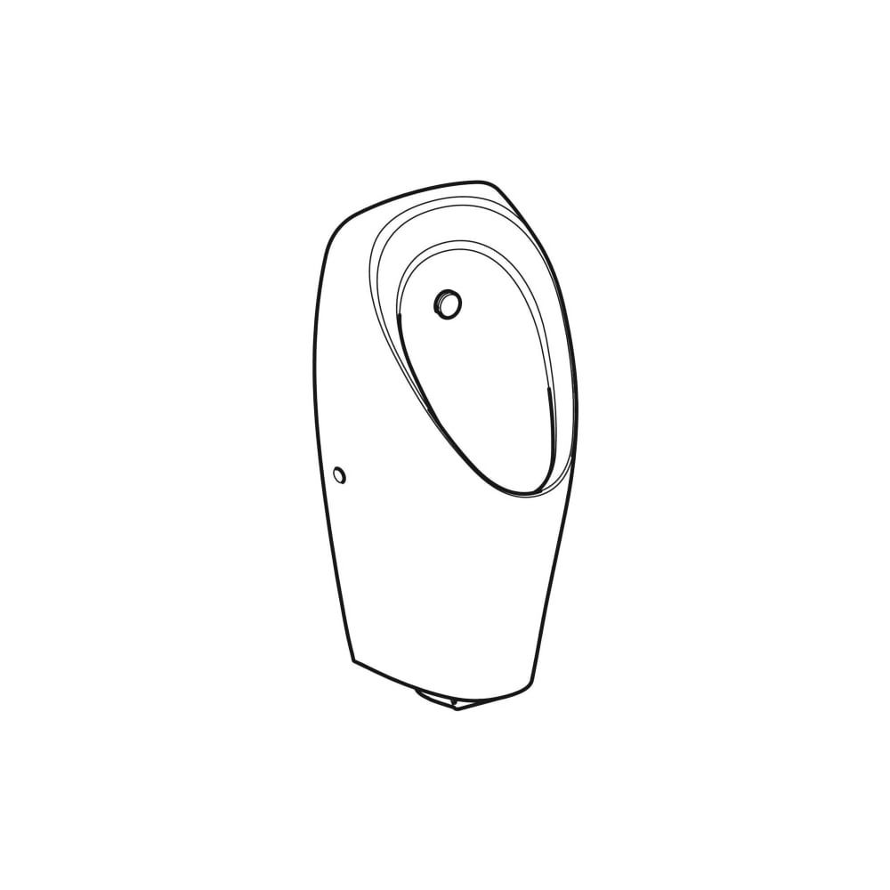 Geberit Tamina Urinal mit integrierter Steuerung, Generatorbetrieb Tiefe 37cm, Abgan... GEBERIT-116144001 4025416696094 (Abb. 4)