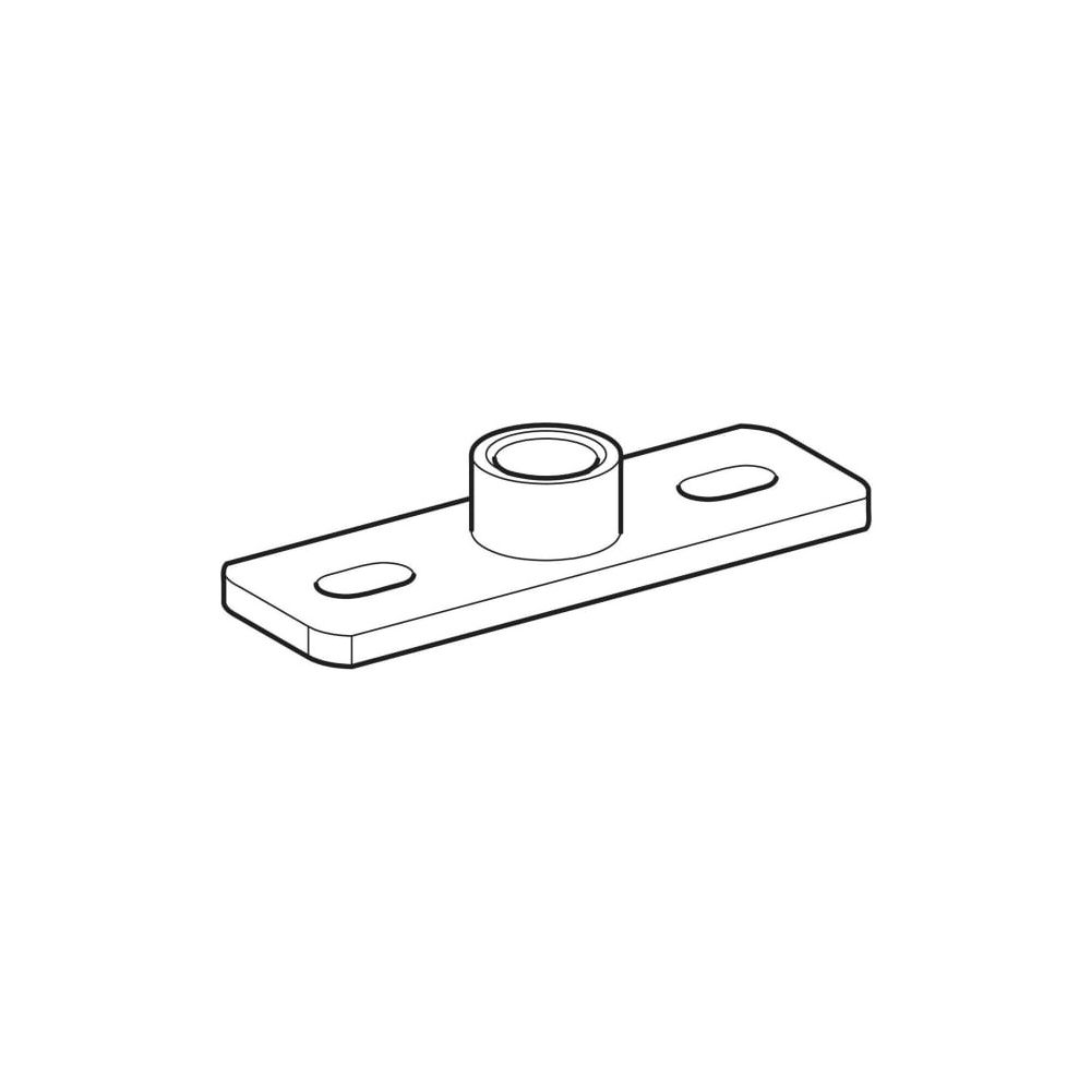 Geberit Grundplatte rechteckig, Zweiloch, mit Gewindemuffe G 1 1/2", 362869261... GEBERIT-362869261 4025410646125 (Abb. 10)