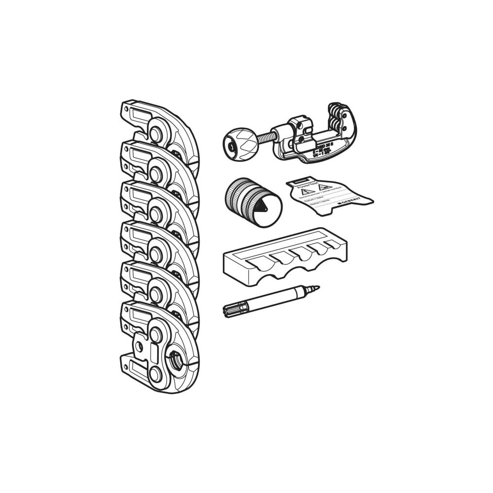 Geberit Mapress Set Pressbacken Typ 1 Außendurchmesser 12/15/18/22/28/35mm... GEBERIT-690190001 4025416598268 (Abb. 5)