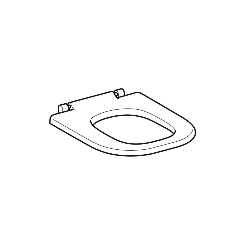 Geberit Renova Comfort WC-Sitzring barrierefrei, eckiges Design, Befestigung von unt... GEBERIT-572840000 4022009353402 (Abb. 3)