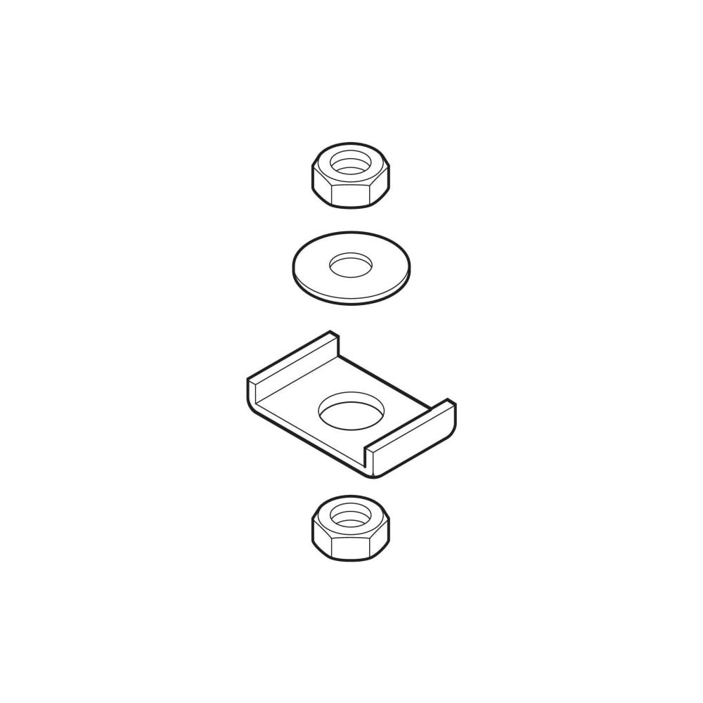 Geberit Aufhängeelement Pluvia C-Profil, 1,1x4,7x3cm, Stahl, verzinkt, 363862001... GEBERIT-363862001 4025416504559 (Abb. 4)