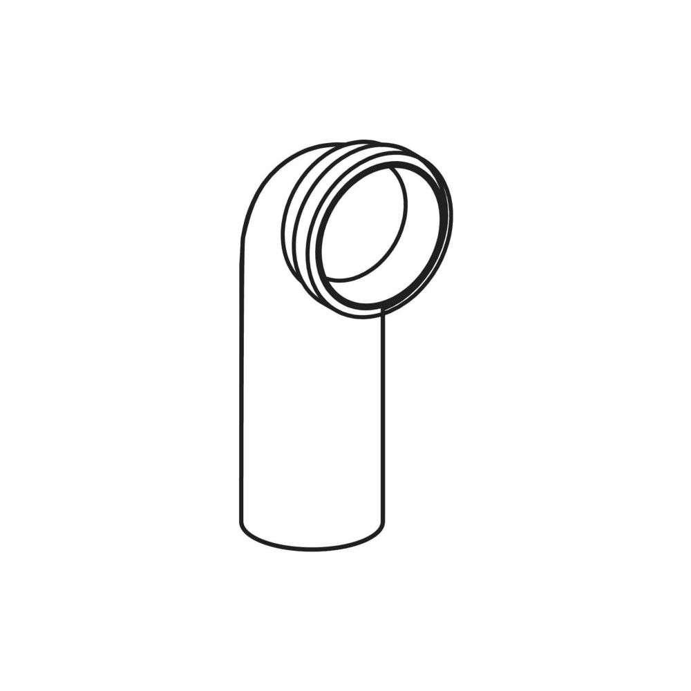 Geberit PE Anschlussbogen 90 Grad für Wand-WC, mit Erweiterung, D 110mm, D1 90mm... GEBERIT-367925161 4025416033158 (Abb. 7)