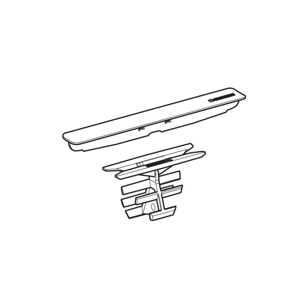 Geberit Abdeckung für CleanLine30 Duschrinne, 15,6cm, Schwarz, 246204TE1... GEBERIT-246204TE1 4064746079030 (Abb. 4)