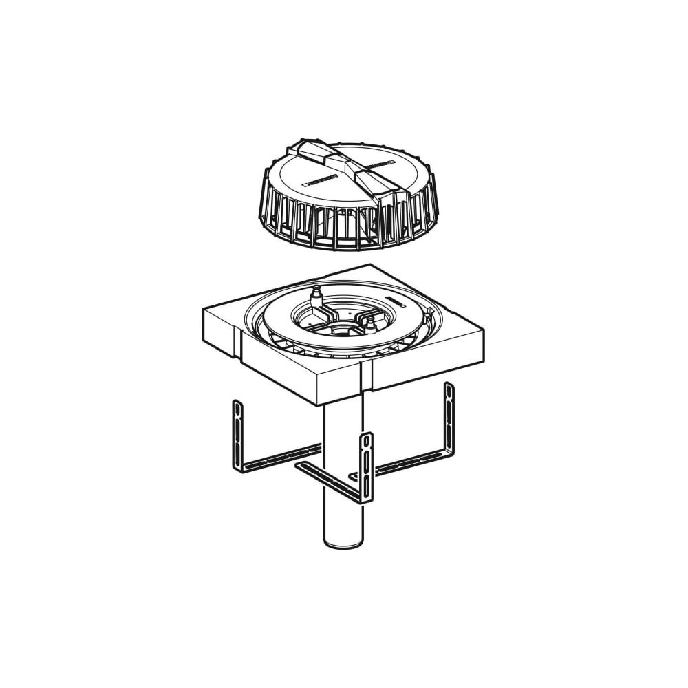 Geberit Pluvia Dachwassereinlauf Maximale Ablaufleistung 12l/s... GEBERIT-359107001 4025410162915 (Abb. 3)