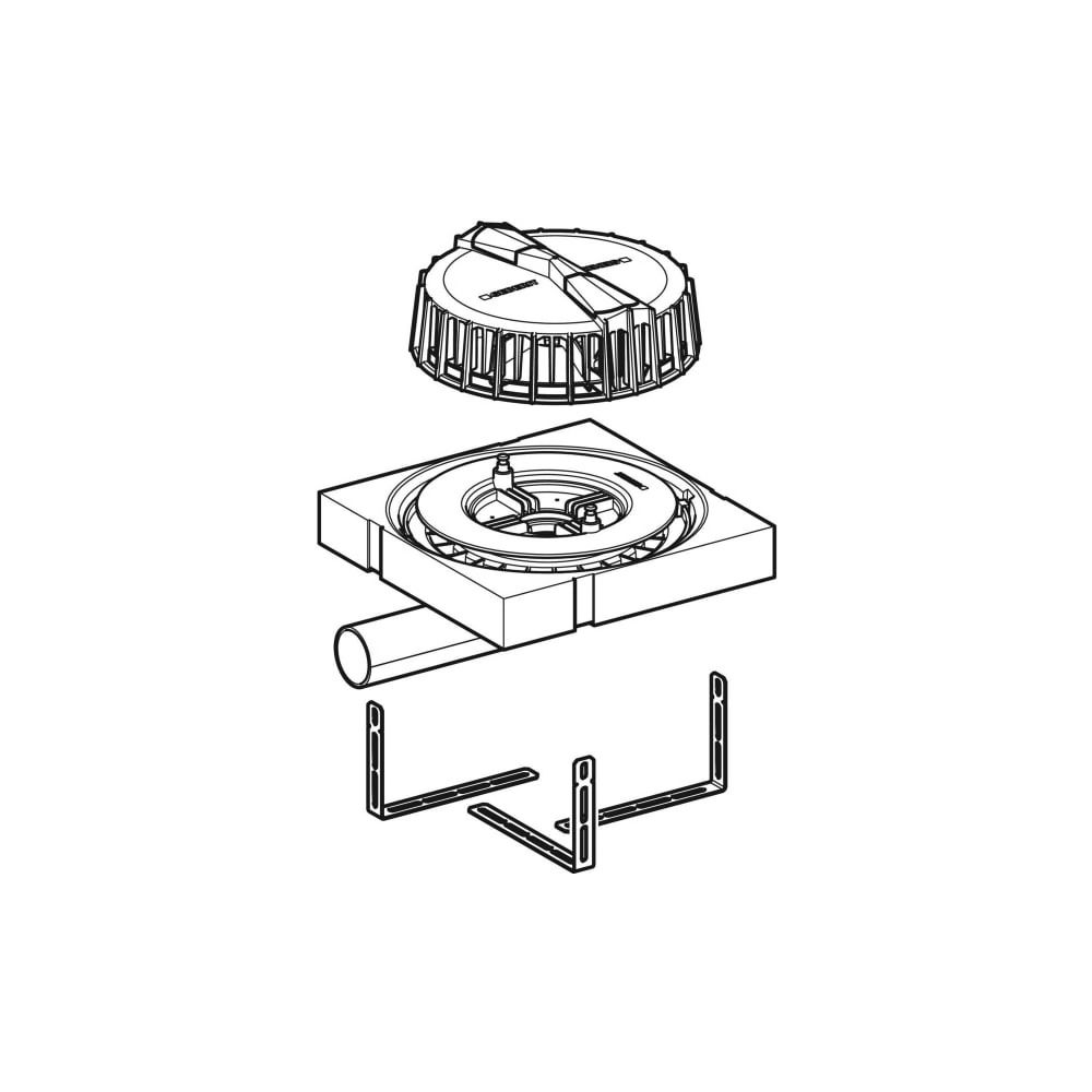 Geberit Pluvia Dachwassereinlauf Maximale Ablaufleistung 9l/s... GEBERIT-359118001 4025410163028 (Abb. 3)