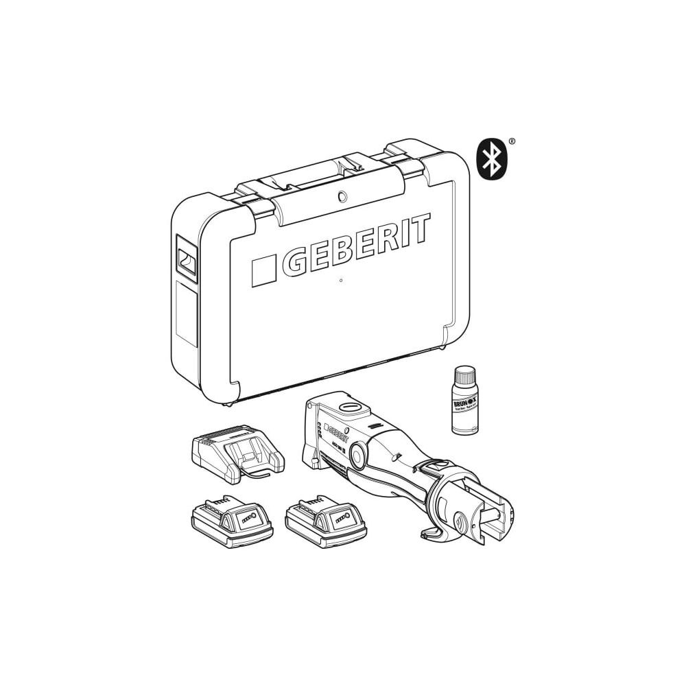 Geberit ACO 203plus Pressgerät Typ 2 im Koffer, 230V/50-60 Hz Steckertyp CEE 7/16 Le... GEBERIT-691218P12 4025416285830 (Abb. 4)