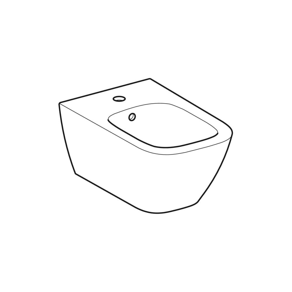 Geberit Smyle Square Wandbidet geschlossene Form, Tiefe 54cm, Überlauf sichtbar, Wei... GEBERIT-500209011 4025416425861 (Abb. 3)