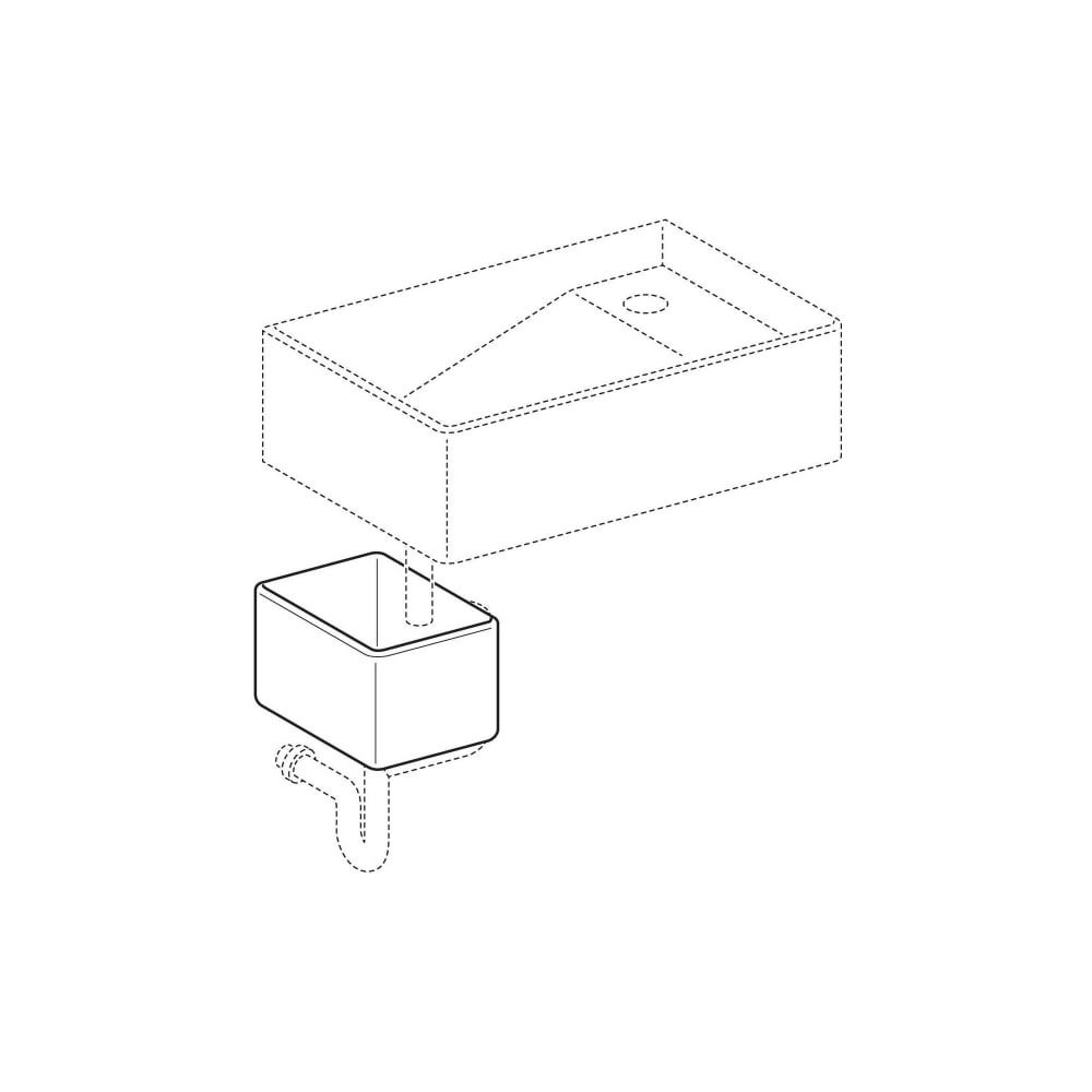 Geberit Publica Gipsfangbecken Unterteil, 25x21x35cm... GEBERIT-362512000 4022009080551 (Abb. 3)