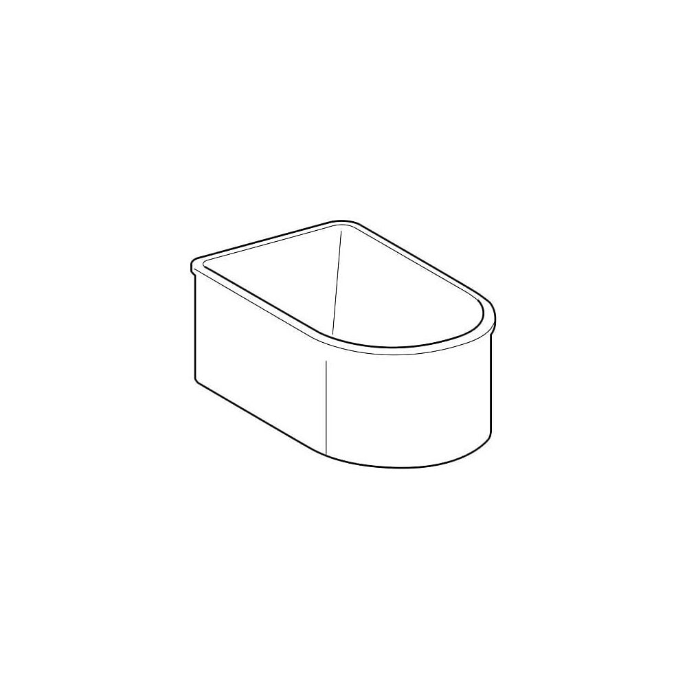 Geberit Bambini asymmetrische Badewanne, Breite 47cm, Alpinweiß... GEBERIT-406010016 4022009295849 (Abb. 3)